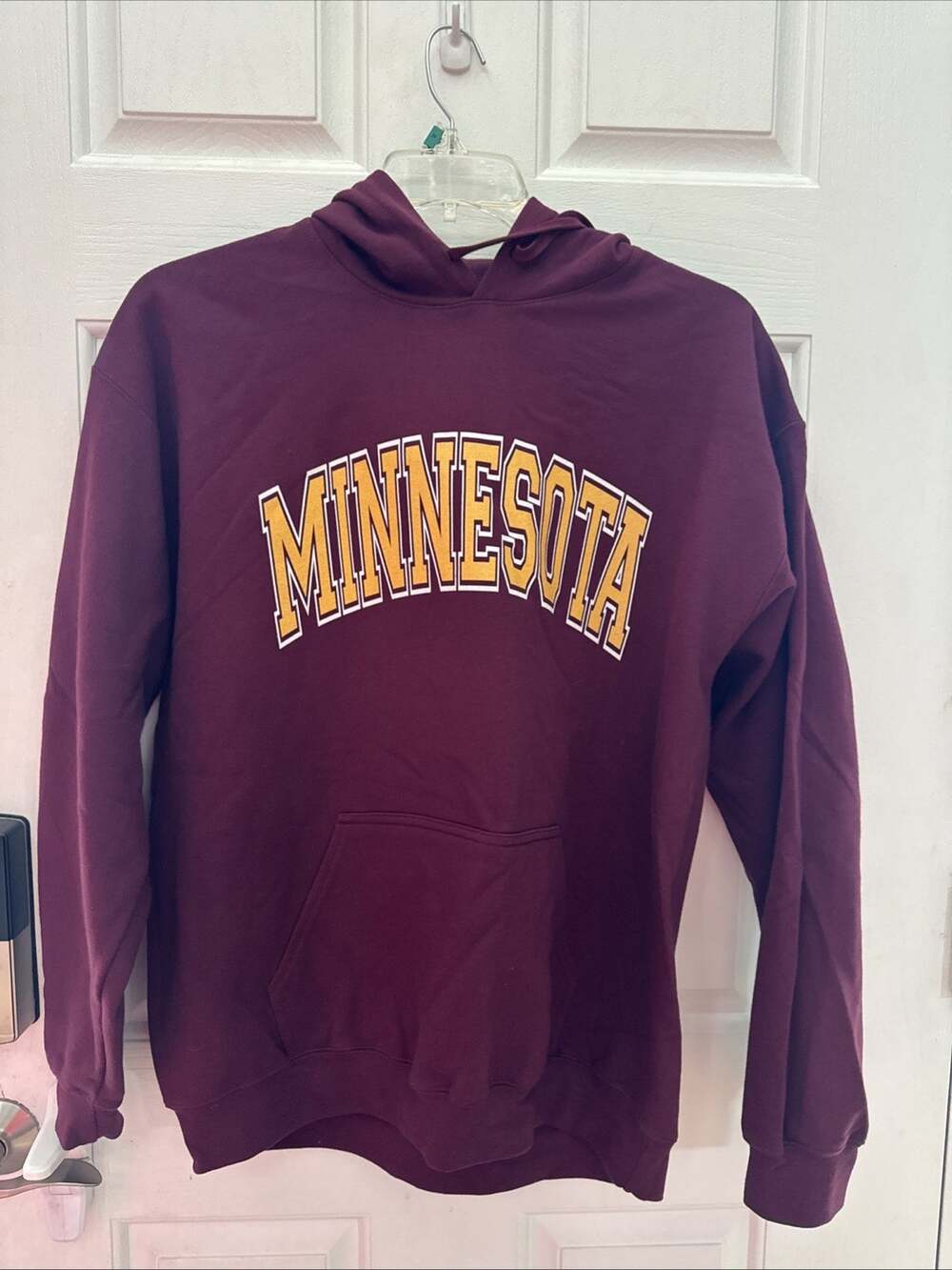 Minnesota Gophers Hoodie Sweatshirt Pullover Large Maroon